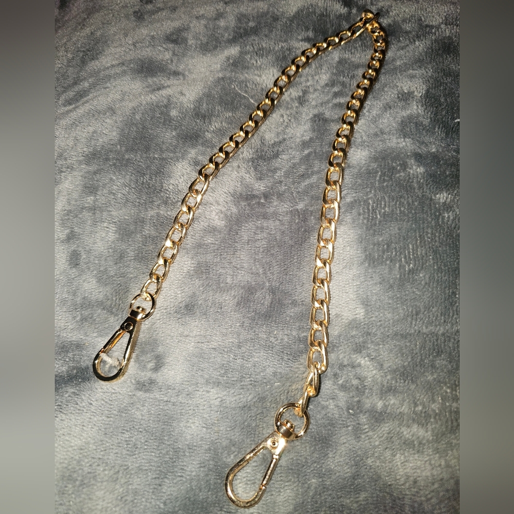 Brand new! 16" Light Gold Chain Purse Strap Extender|Crossbody/Shoulder Charm